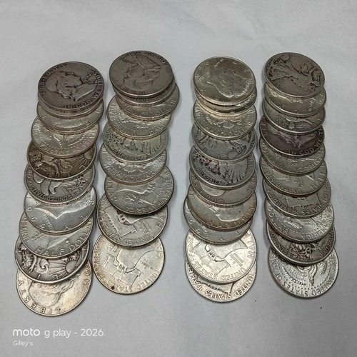 (40) US Coin Lot 90% silver half dollars