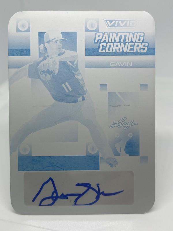 Gavin Stone  1/1 AUTO 2022 Leaf Vivid Printing Plate. LA Dodgers. #PC-GS1