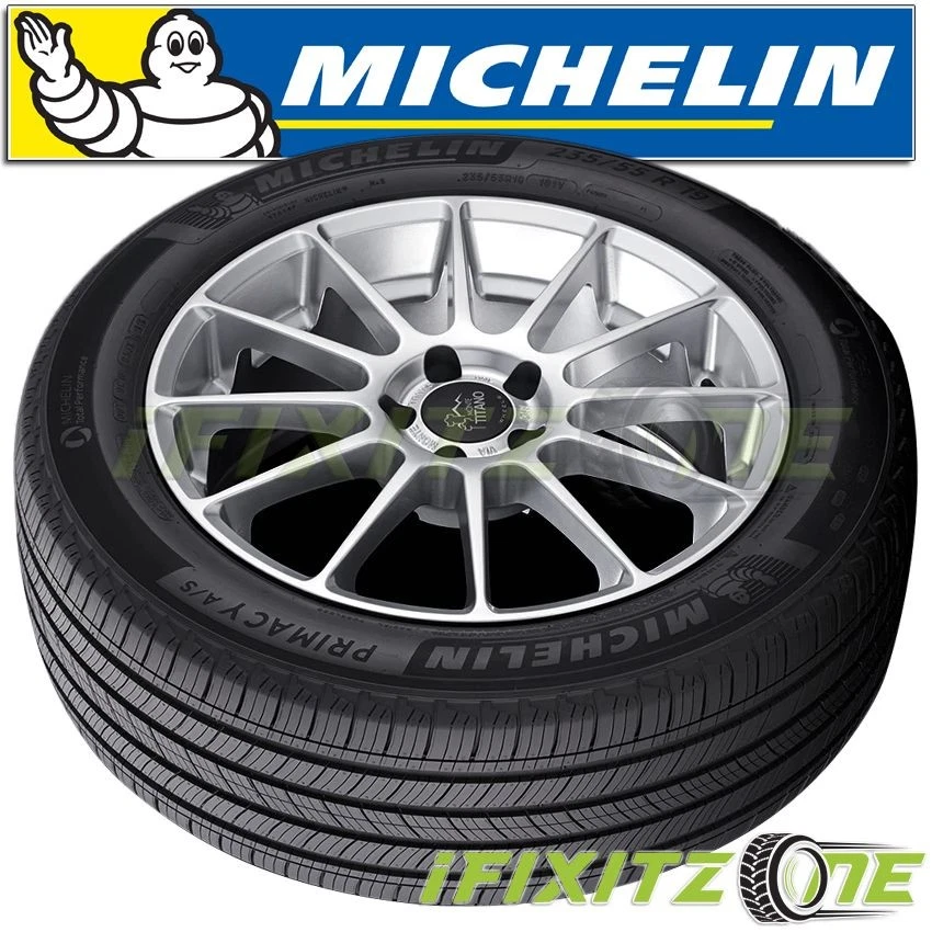 1 Michelin Primacy A/S 235/55R19 101V All Season Tires 55000 Mile Warranty - Image 4 of 4
