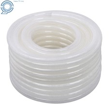 100ft 1/2" ID 3/4" OD Heavy Duty PVC Braided Hose, High Pressure Air Water Oil