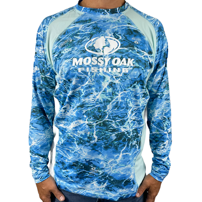 Mossy Oak Fishing Shirts for Men Quick Sun with Dry Protect UPF Free Shipping Ne