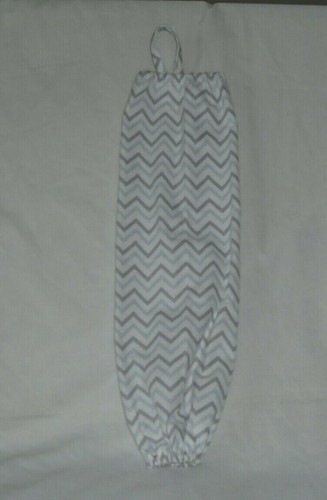 Chevron Design Homemade Fabric Plastic Grocery Bag Holder - Picture 2 of 11