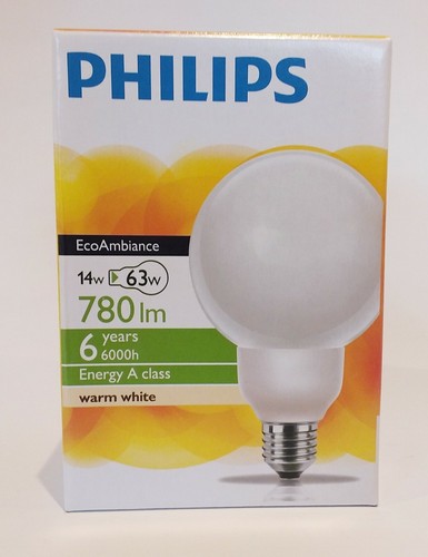 Lámpara de techo masiva Philips 405 mm Eco Power baja energía plateada entrega gratuita - Imagen 6 de 9