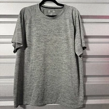 Xersion EverAir Training Tee Shirt Mens XL Heather Gray Short Sleeve Round Neck