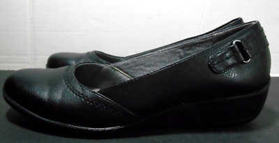 Life Stride Velocity Flex Women w/Memory Foam Black Slip-On Shoe Size 7.5M UK38