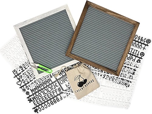 Cheery Boards Gray Felt Letter Board, 10" - Picture 3 of 3