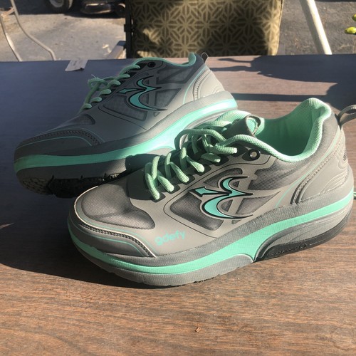 GRAVITY DEFYER Womens 8 GDefy ION Gray/Teal Athletic Shoes TB9022FGUW