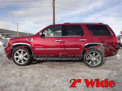 for:2007-2014 Cadillac Escalade/Tahoe/Yukon Wheel Fender Trim Stainless 6Pc 2''