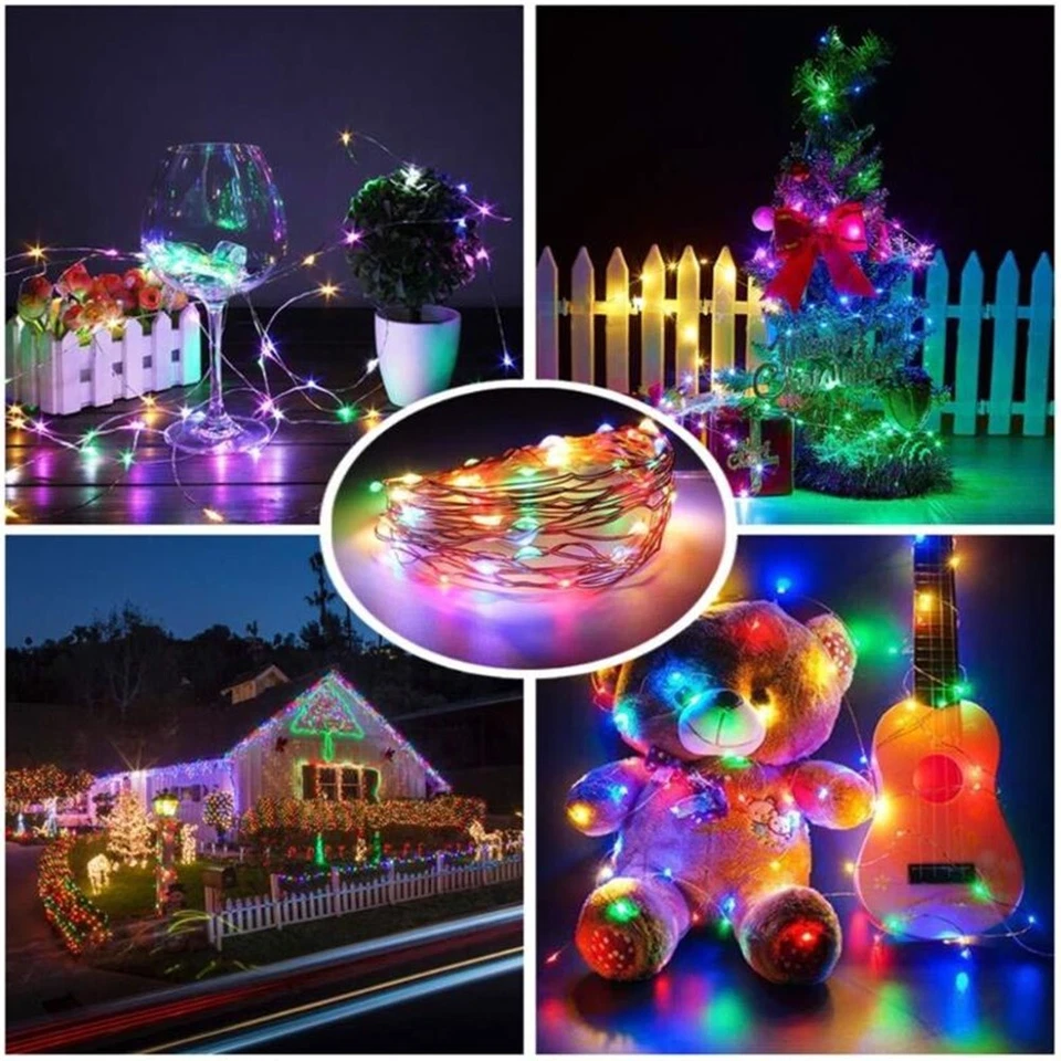99 FEET Solar String Lights Outdoor Waterproof 300 LED REMOTE NEW - Image 3 of 4