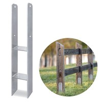 H-PfostenträGer 101 Mm Anker Spielturm Carport Pfostenschuh FüR Pfosten 10X10Cm