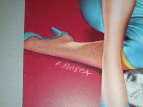 Original 1950 litho poster  Pin Up  Made in ITALY,By Franco Mosca - Picture 5 of 8