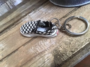 vans slip on keychain