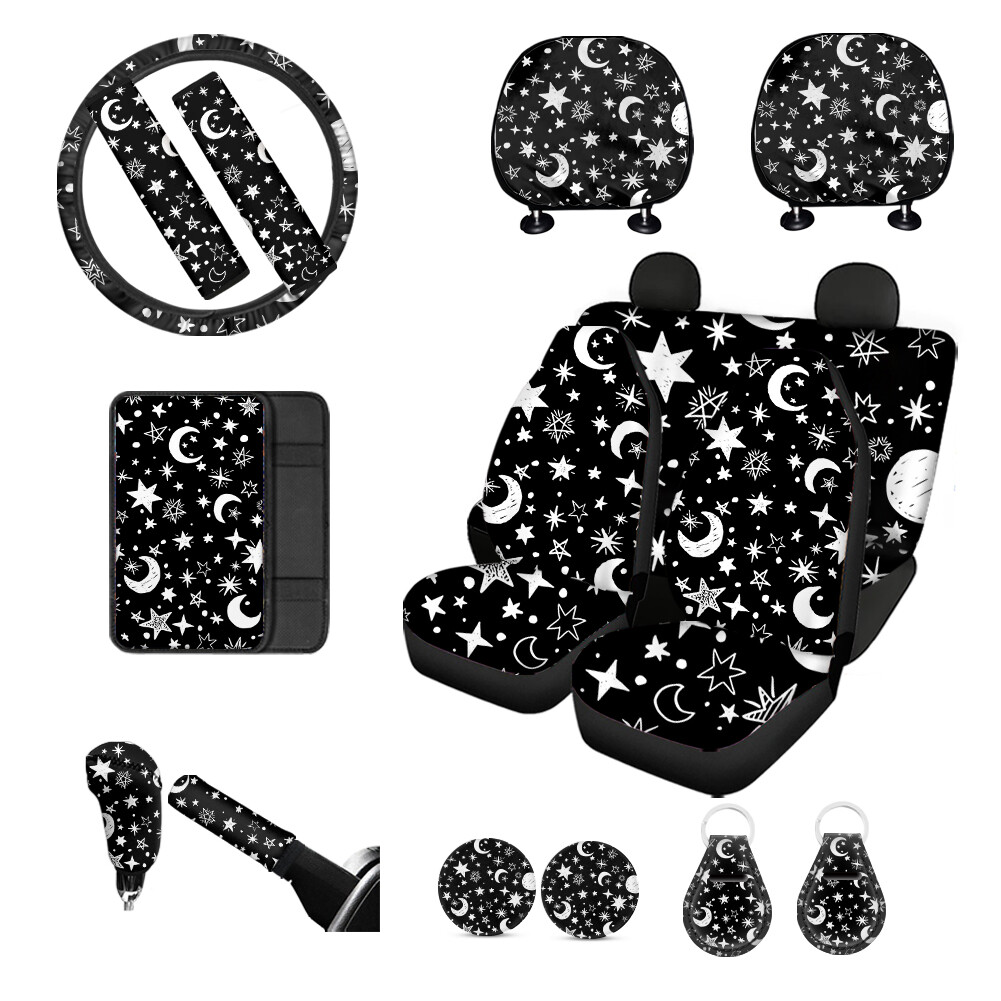 Car Seat Cover Accessories Polyester Material Protection Car Washable 15pcs-image