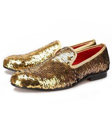 Men's shoes Bling Bling sequins slip on loafers dress Casual Party Prom