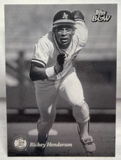 Rickey Henderson 2023 Topps Black & White #64 SP - OAKLAND ATHLETICS A's