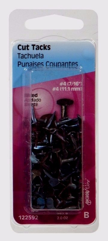 HILLMAN Cut Upholstery Carpet Floor Tacks No.4 x 7/16