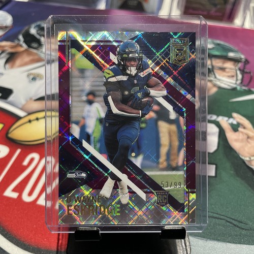 D'Wayne Eskridge 2021 Panini Chronicles Elite Update Purple /99 Seahawks Rookie