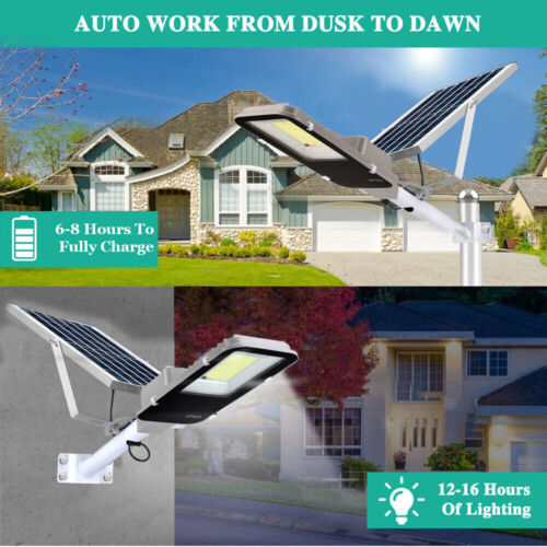 Solar Street Lights Outdoor 100000LM High Brightness Dusk to Dawn for Garden - Picture 3 of 15
