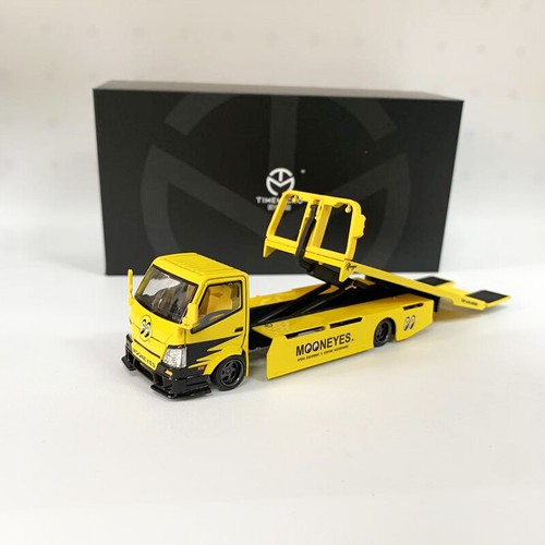 TimeMicro 1:64 H300 Flatbed Transport Trailer Alloy Model Car Mooneyes Coating - Bild 4 von 9