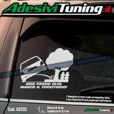 Adesivo Non Perdo Olio, Marco il Territorio con Renault Twingo MK1 1993-2007 ...