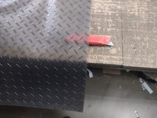 1M X 1.6M X 3MM  Semi Clear Rubber Sheet Flooring Mat Heavy Duty