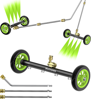 #ad 16quot; Undercarriage Pressure Washer Attachment with 4 Nozzles amp; Extension Wand $63.99