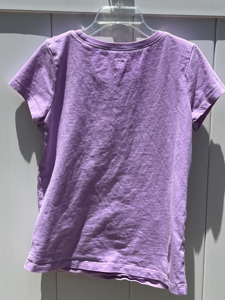 Camiseta bailarinas de ballet Carter’s Girls pastel púrpura dorado brillo talla 8 Foto 3 de 3