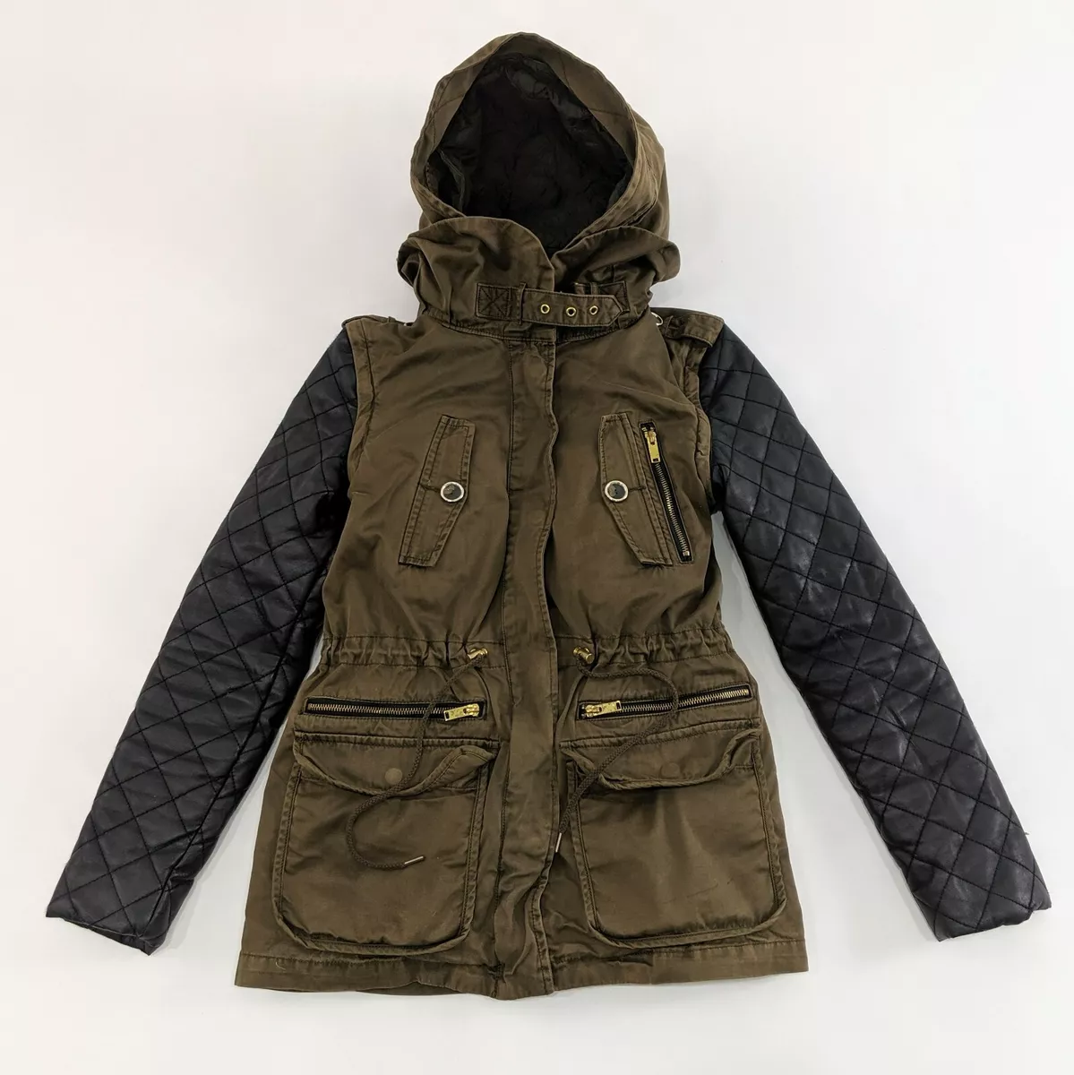 Zara green top military jacket