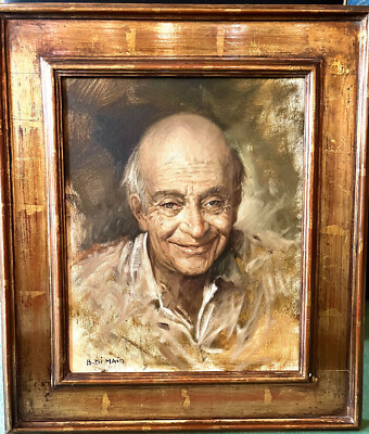 Bruno Di Maio - Old Man Portrait (oil on canvas/Öl auf Leinwand) ca.1980 - 63x73