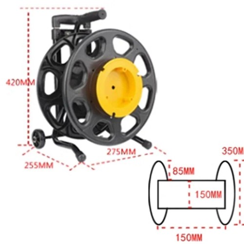 S350A/AB Manual Cable Wrap Reel Signal Cable Power Cable Empty Reel - 第 2/8 張圖片