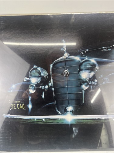 🔥NEW! Vintage 1932 Cadillac Airbrush Poster by Mike Pickel 1980 28”x20” 🔥 - Picture 3 of 9