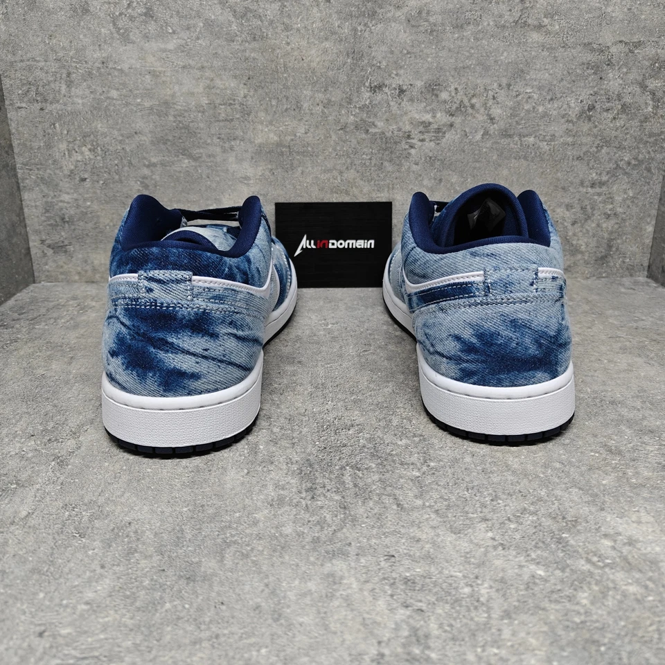 Level SS/New - Air Jordan 1 Low SE 'Washed Denim' CZ8455-100 Men - Image 3 of 4