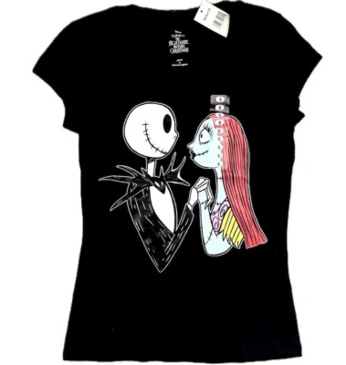 Nightmare Before Christmas Jack and Sally T-Shirt Juniors / Women | Disney Adult