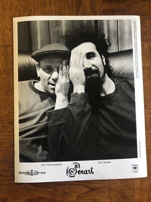Serart Music Group Rare VNTG 8x10 Press Photo - Serj Tankian, Arto Tuncboyaciyan