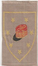 France 1940-1944 - VICHY -  Ecusson tissage rayonne : Képi  MARECHAL + 7 étoiles