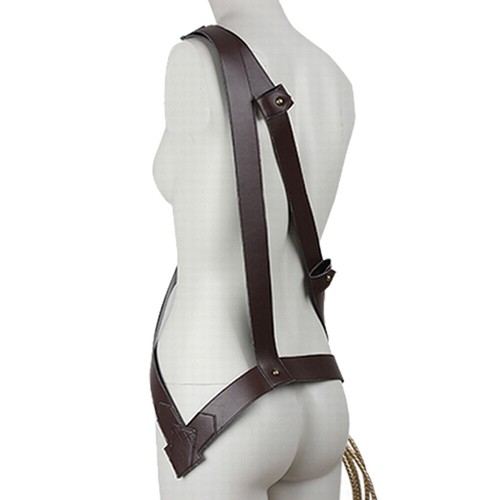 Mujer Maravilla Cosplay Disfraz Accesorios Arnés de Hombro Baldric con Cuerda Cos - Imagen 2 de 3
