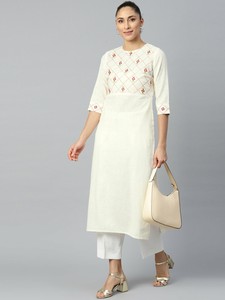 white kurta tops