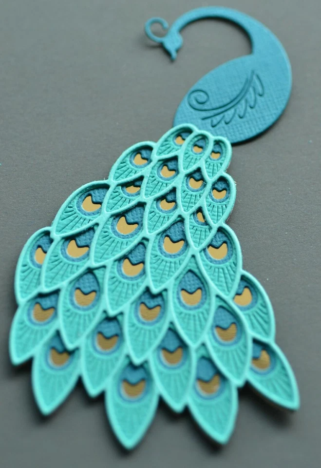 Birch Press Design Craft Dies Regal Peacock Layer Set - Image 3 of 4