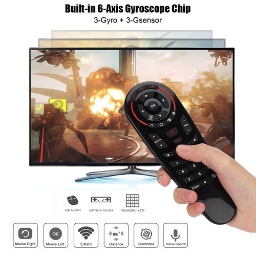 G30 Remote Control 2.4G Wireless Voice Air Mouse 33 Keys IR Learning For TV Fit - Picture 10 of 11
