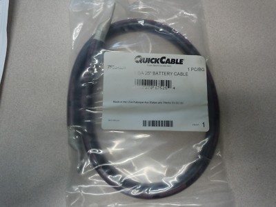 Quick Cable 7525-001 Switch-To-Starter Cables Black, 25'' Long, 1 Pc
