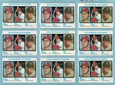 1973 Topps #613 Lot of 9 Bob Boone Rookie Baseball Cards EX isu - EX+