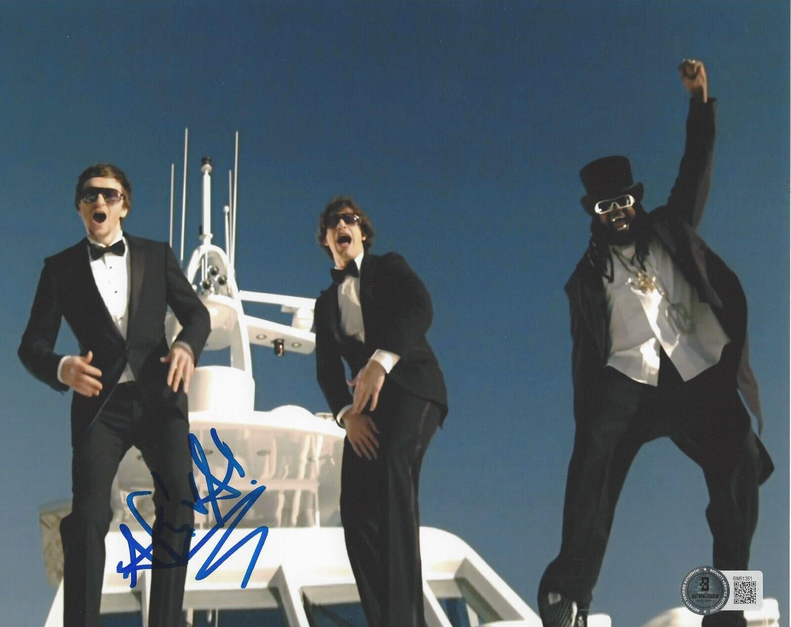 Akiva Schaffer Autographed Signed The Lonely Island 8X10 Photo 2 Snl Group Beckett Beckett COA 
