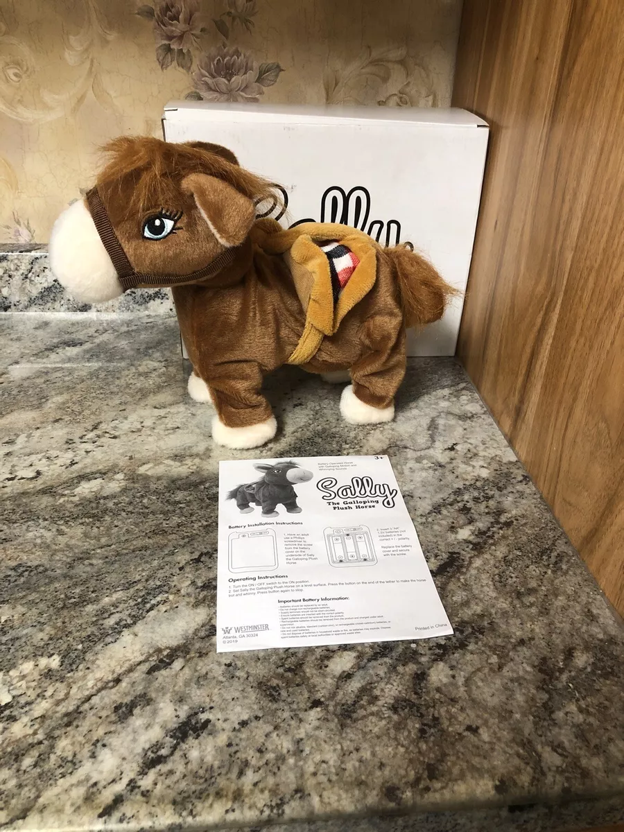 Sally the galloping store plush horse