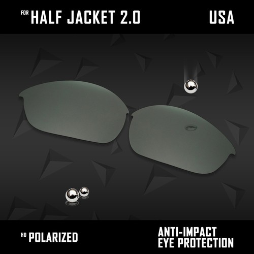 Lentes de repuesto polarizadas antiarañazos para Oakley Half Jacket 2.0 OO9144 Opt - Imagen 7 de 35