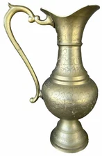 Brass Pitcher/Vase Decorative 20 inches Tall Jug / Pitcher over 8 lbs