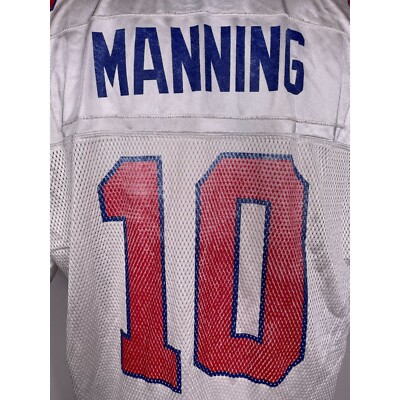 Eli Manning #10 New York Giants NFL Reebok On Field White Jersey