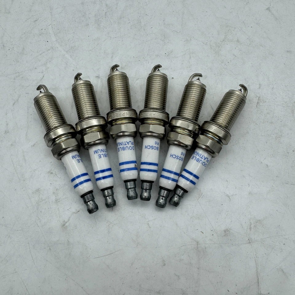 6 piezas bujías de platino FR7NPP332 BMW X5 E60 E83 E85 E90 12122158253 Bosch Foto 2 de 4
