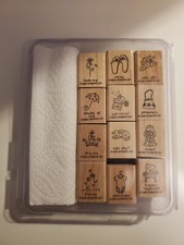 EUC Stampin' Up Full Stamp Sets, 1996-2004, Mounted and Unmounted