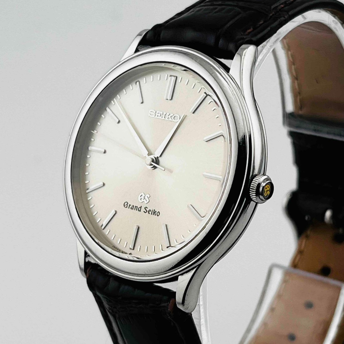 GRAND SEIKO 9581-7000 Quartz Champagne gold crystal Brown belt