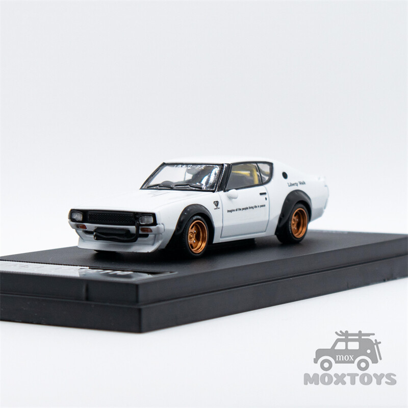 TIME Micro 1/64 ニッサン 日産 KPGC110 LBWK 青色 TIME MICRO 1:64 LBWK Nissan KPGC110 White / Blue Diecast